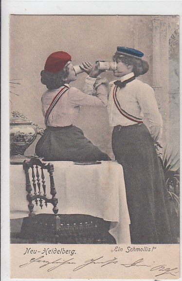 Studenten Studentika mit Wappen ca 1910