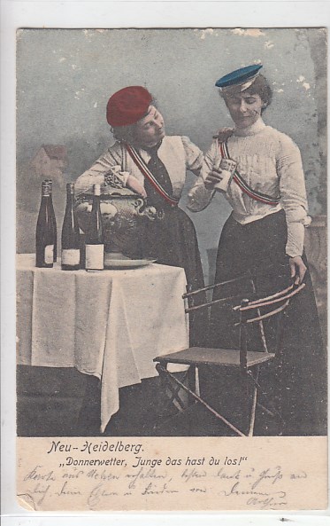 Studenten Studentika mit Wappen Leipzig 1911
