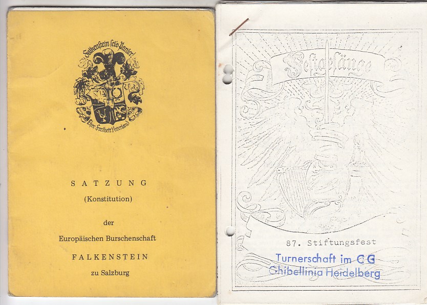 Studenten Studentika mit Wappen Stempel Dresden 1904