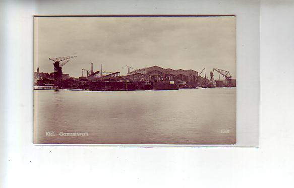 Kiel Schiffswerft Foto Karte ca 1930 Kiel Schiffswerft Foto Karte ca 1930