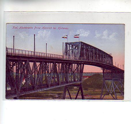 Kiel Hochbrücke bei Holtenau 1916 Kiel Hochbrücke bei Holtenau 1916