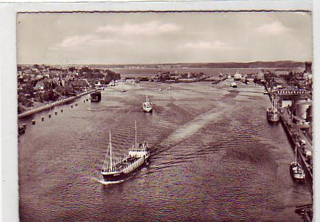 Kiel Nord-Ostsee-Kanal Schleuse Holtenau,Schiffe 1959 Kiel Nord-Ostsee-Kanal Schleuse Holtenau,Schiffe 1959