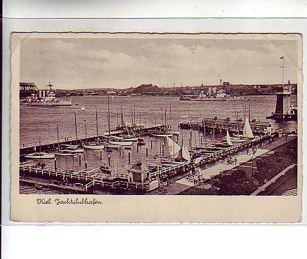 Kiel Marine,Kriegsschiffe und Yachtclub 1943 Kiel Marine,Kriegsschiffe und Yachtclub 1943