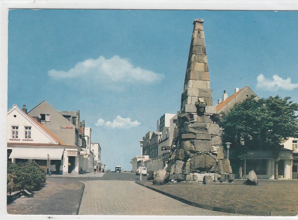 Nordseebad Borkum Litho Ansichtskarte 1897