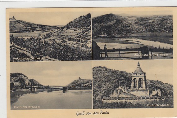 Porta Westfalica bei Minden 1955
