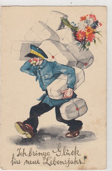Gl�ckwunsch zum Geburtstag Milit�r Patriotisch 1916