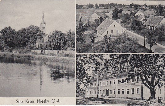 Schloss J�nkendorf bei Ullersdorf Stempel Niesky 1911