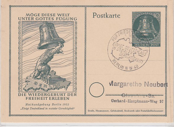 Winterhilfswerk Privat-Ganzsache Berlin 1939