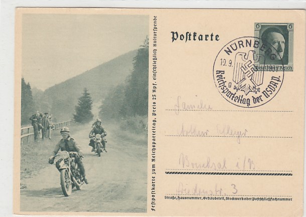 Tag der Briefmarke Privat-Ganzsache Fischer Hamburg 1937