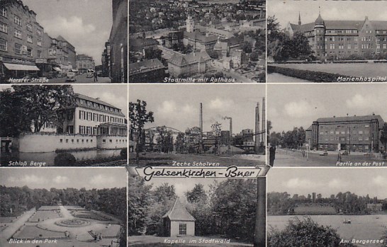 Bergbau Bergwerk Gelsenkirchen Buer 1958