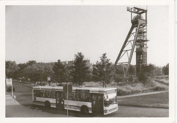 Bergbau Bergwerk Castrop-Rauxel mit Autobus