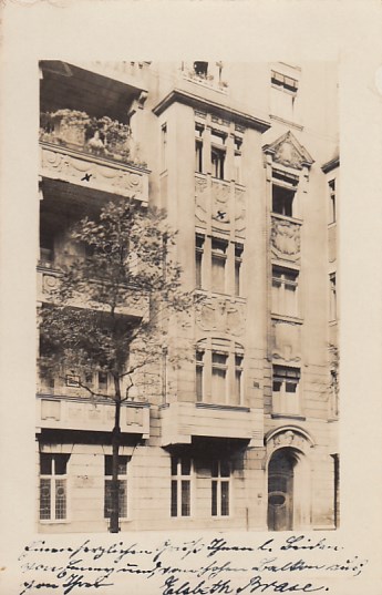 Berlin Wilmersdorf Wohnhaus Foto Karte 1924