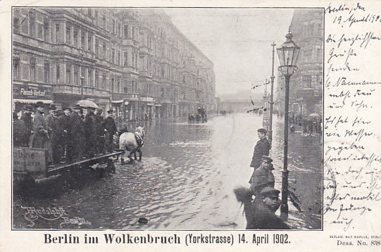 Berlin Kreuzberg Hochwasser Yorkstrasse 1902