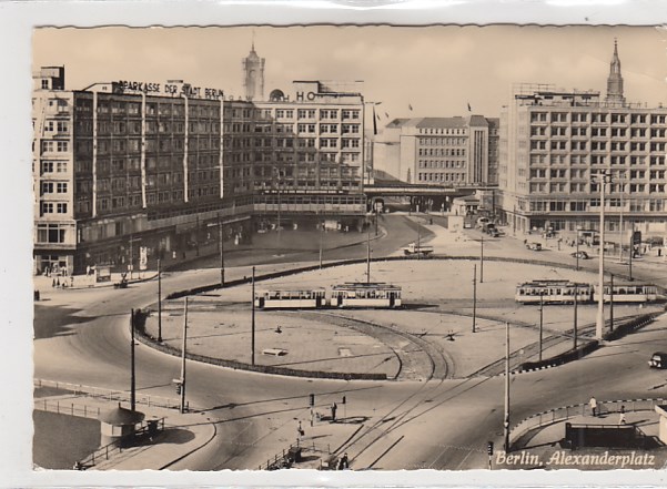 Berlin Mitte Alexanderplatz Strassenbahn 1959