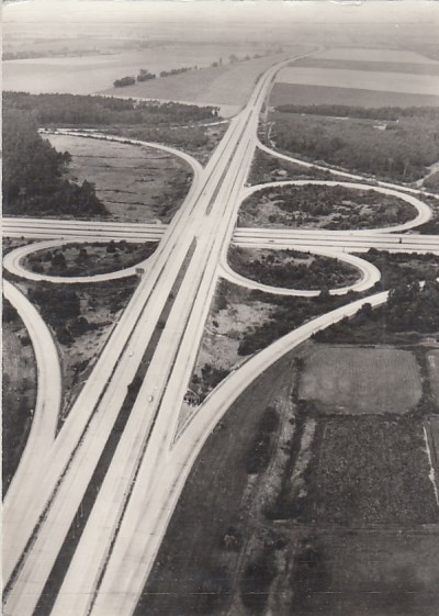 Berlin Schönefeld Treptow Autobahn Kreuz 1974