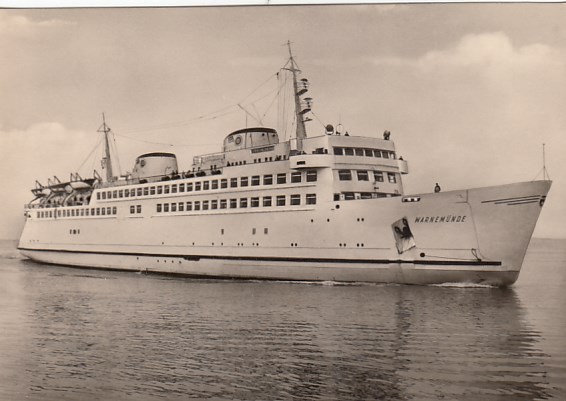 Fährschiffe Fähre Warnemünde 1969