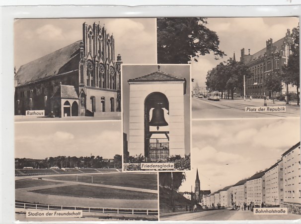 Frankfurt an der Oder mit Stadion 1966