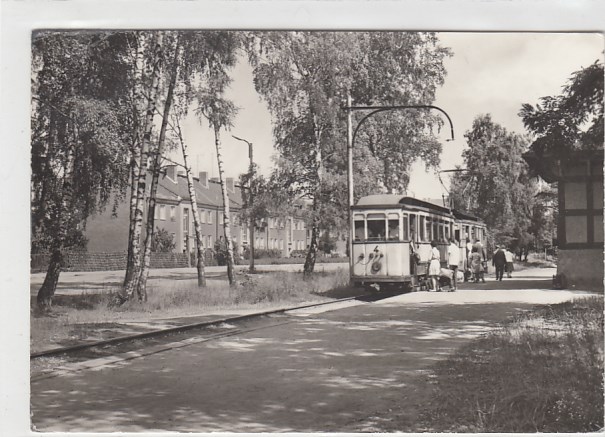 Strausberg Strassenbahn Waldbahn Bahnhof 1982