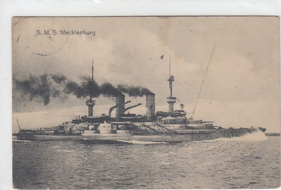 Marine 1.WK Kriegsschiffe Mecklenburg