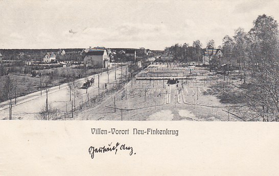 Falkensee - Finkenkrug Villen-Vorort bei Dallgow ca 1910 Waldstr. Richtung Leistikow Str.