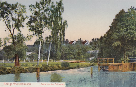 Königs Wusterhausen Partie an der Schleuse ca 1920