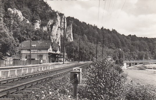 Bahnhof Oberes Donautal Inzigkofen 1957