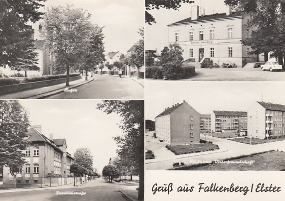 Falkenberg Elster mit Bahnhof 1971