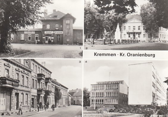 Kremmen mit Bahnhof 1985