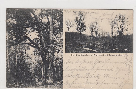 Frohnsdorf bei Treuenbrietzen Nieplitzquelle ca 1910