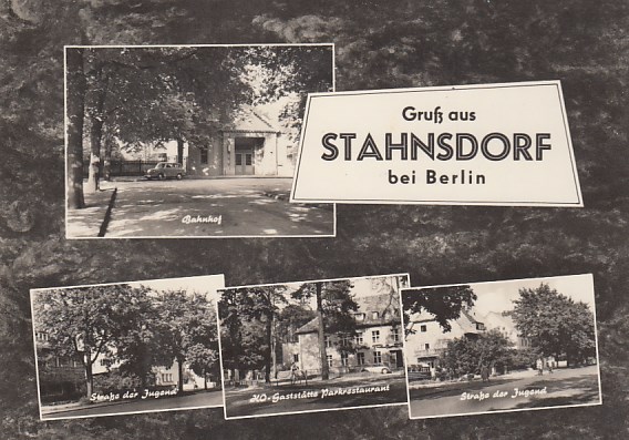 Stahnsdorf mit Bahnhof 1964