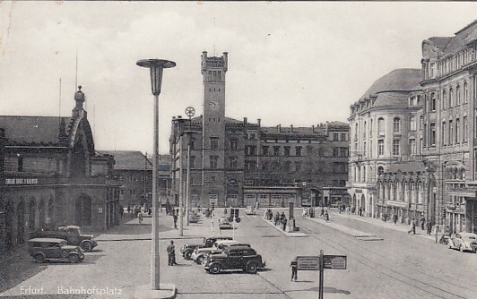 Bahnhof Erfurt 1960