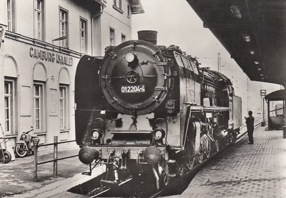 Eisenbahn Dampflokomotive Bahnhof Camburg 1980