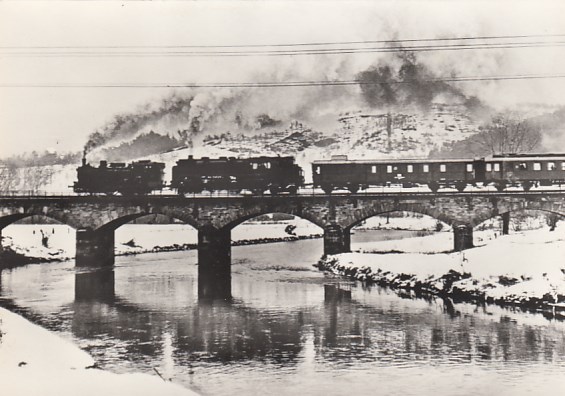 Eisenbahn Dampflokomotive Elsterbrücke bei Bad Köstritz