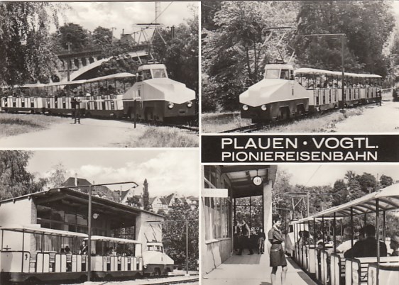 Plauen Vogtland Pionierpark Kleinbahn Pioniereisenbahn Bahnhof 1976