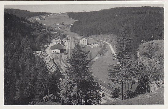 Bahnhof Zöblitz-Popershau ca 1940