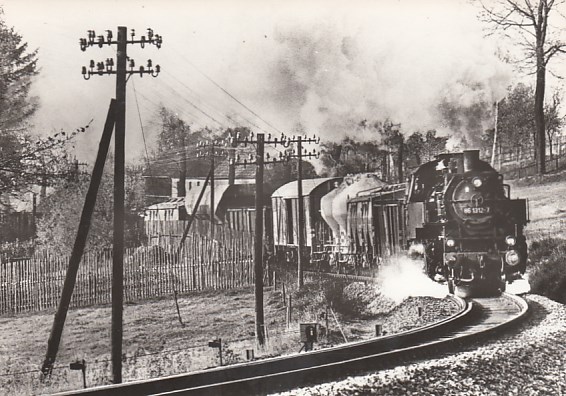 Eisenbahn Dampflokomotive Walthersdorf 1976