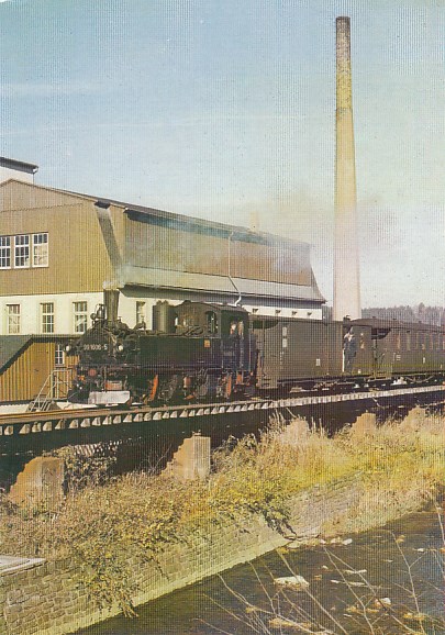 Eisenbahn Schmalspurbahn Dampflokomotive Bahnhof Steinbach 1979