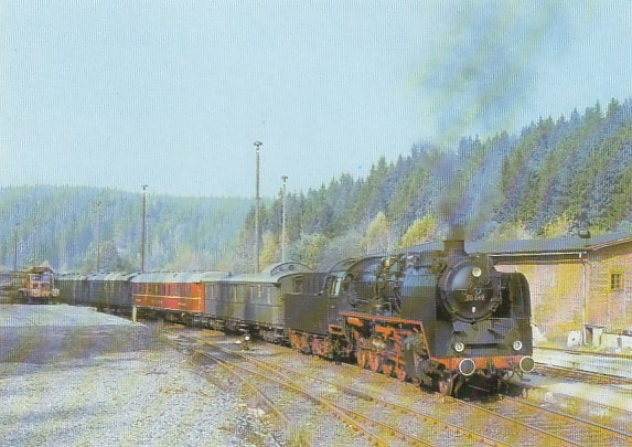 Eisenbahn Dampflokomotive Bahnhof Schönheide Süd