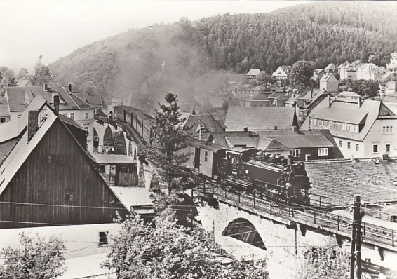 Eisenbahn Dampflokomotive Schmiedeberg Schmalspurbahn