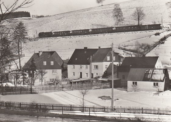 Eisenbahn Dampflokomotive Kleinbahn Neudorf 1975