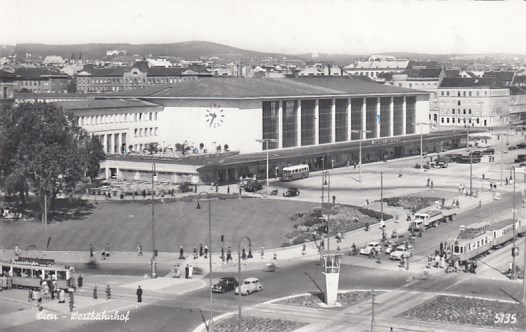 Bahnhof Wien Österreich Westbahnhof 1969