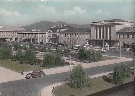 Bahnhof Linz an der Donau Österreich 1954