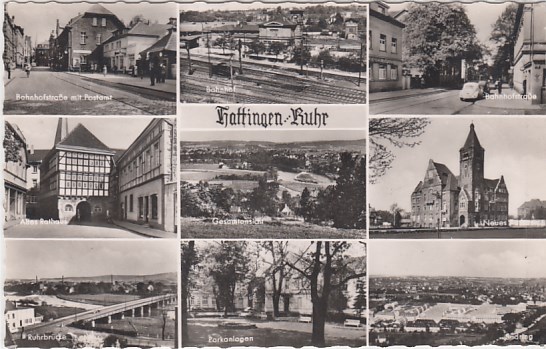 Hattingen an der Ruhr mit Bahnhof