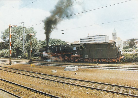 Eisenbahn Dampflokomotive in Rheine mit Sonderstempel