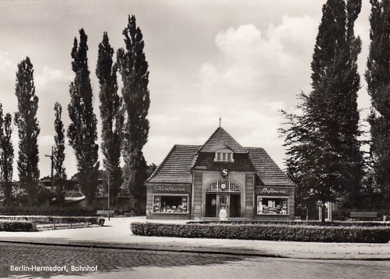 S-Bahn Bahnhof Berlin Hermsdorf ca 1960