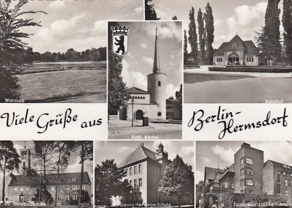 S-Bahn Bahnhof Berlin Hermsdorf ca 1960