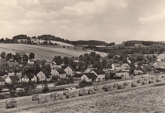 Bahnhof Markersbach Erzgebirge 1974