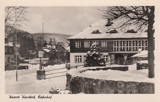 Bahnhof Kipsdorf Winter 1957