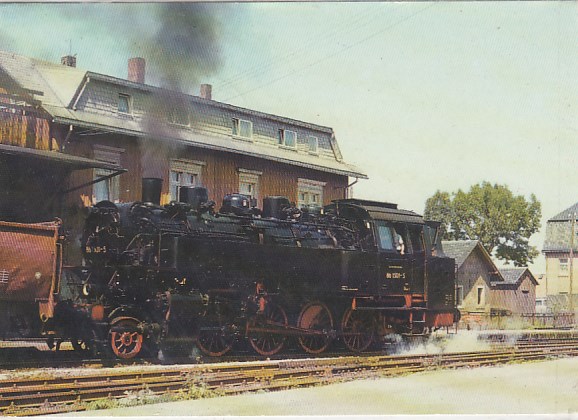 Eisenbahn Dampflokomotive Bahnhof Crottendorf