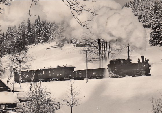 Eisenbahn Dampflokomotive Schmalspurbahn Kleinbahn Carlsfeld